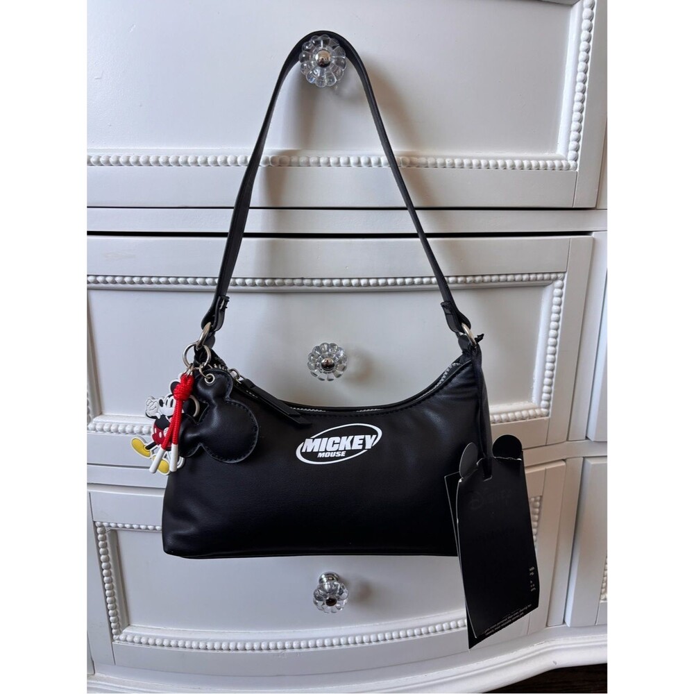 Disney Mickey Mouse Black Shoulder Bag Purse Brand New